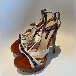 Ruthie Davis spike platform heels.  Vintage pairs size US 6